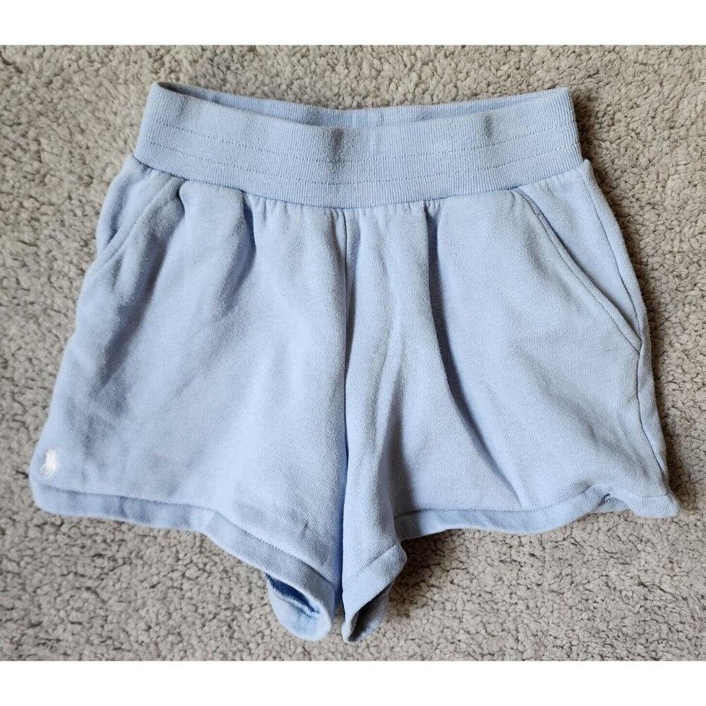 POLO Ralph Lauren Kids‎ Pull On Elastic Waist Sweatpant Shorts Blue Youth S (7)